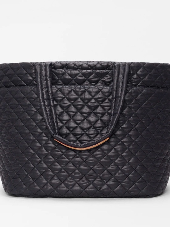 MZ Wallace Handbags - MZ Wallace Black Quilted Metro Tote with Top Handles and Shoulder Strap